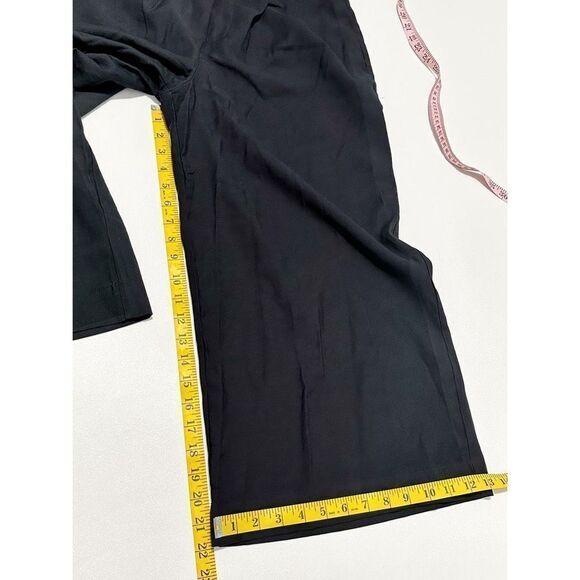Who What Wear Wide Leg Crop Flowy Pants High Rise Casual Black Women’s Size 4 - Picture 11 of 13